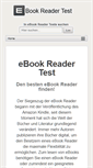 Mobile Screenshot of ebook-reader-tests.com